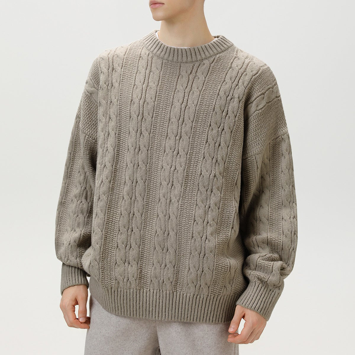 Arbury | Men's Fisherman Sweater Cable Knit Relaxed Fit