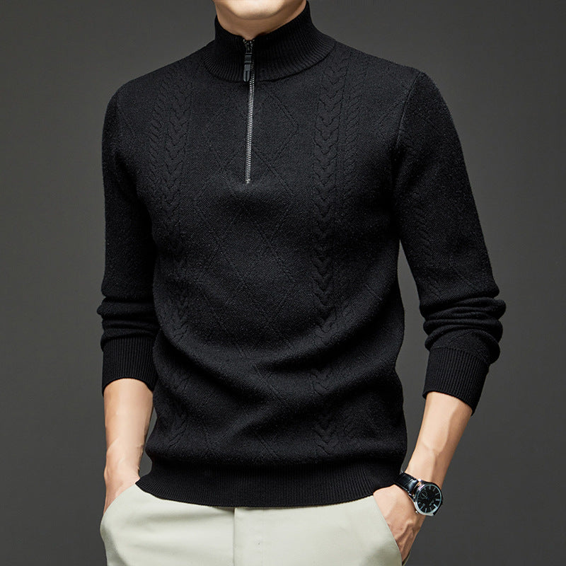 Yorkshire | Men's Fisherman Sweater Wool Quarter-Zip