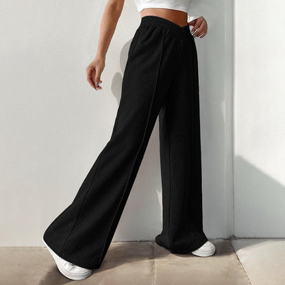 Lea | Women's Wide-Leg Joggers with Elastic Waist for Home Workout