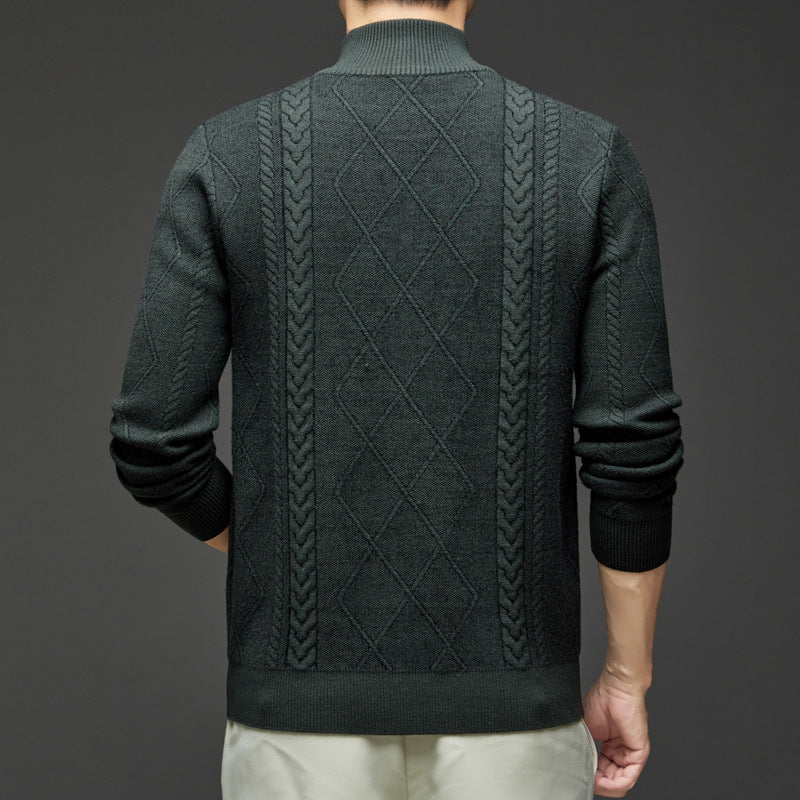 Yorkshire | Men's Fisherman Sweater Wool Quarter-Zip