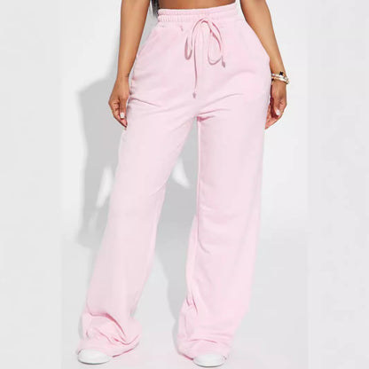 Mia | Women's Fleece Wide-Leg Sweatpants for Work from Home