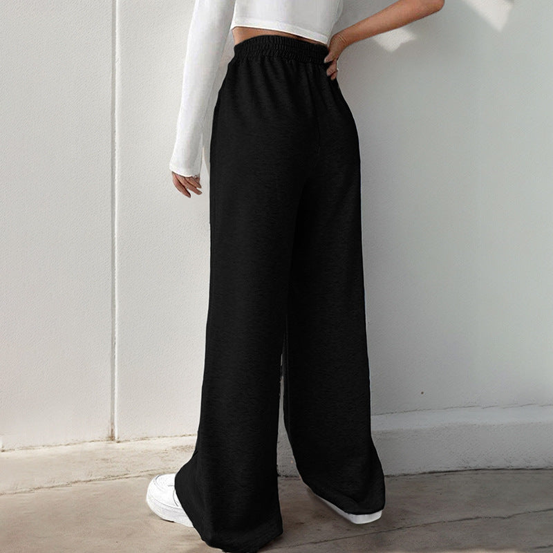 Lea | Women's Wide-Leg Joggers with Elastic Waist for Home Workout