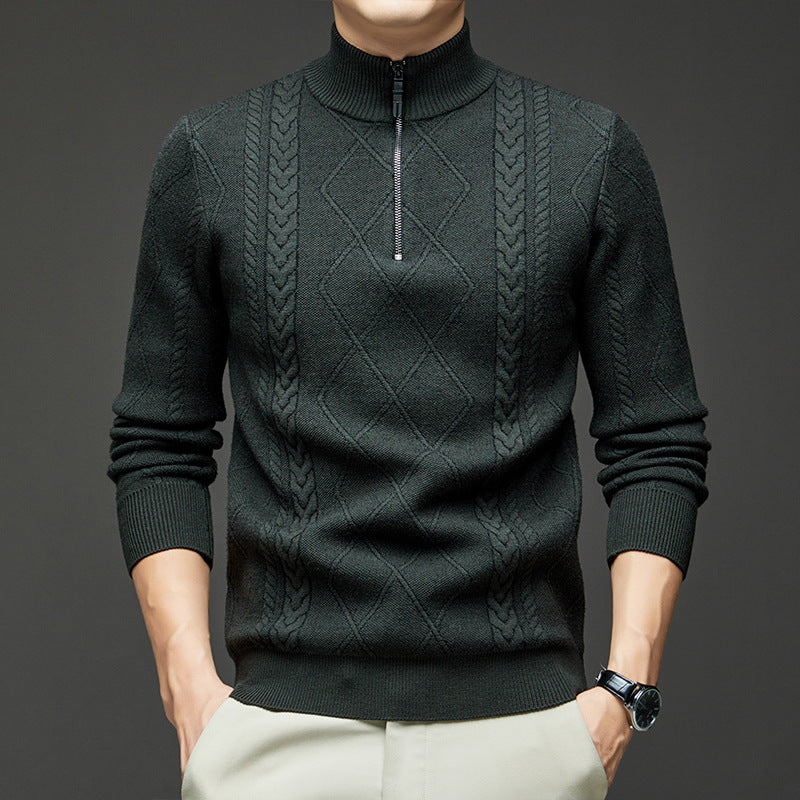 Yorkshire | Men's Fisherman Sweater Wool Quarter-Zip