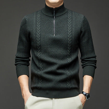 Yorkshire | Men's Fisherman Sweater Wool Quarter-Zip