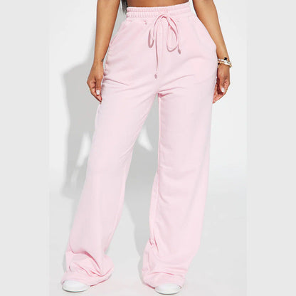 Mia | Women's Fleece Wide-Leg Sweatpants for Work from Home