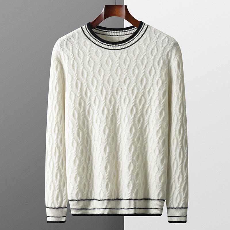 Preston | Men's Fisherman Sweater Cashmere Cable Knit