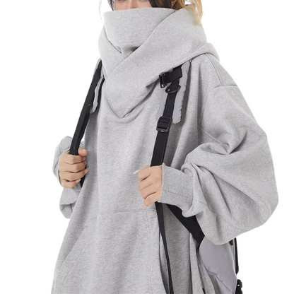 Thea | Women's Fleece Turtleneck Oversized Sweatshirt for Bonfire Night
