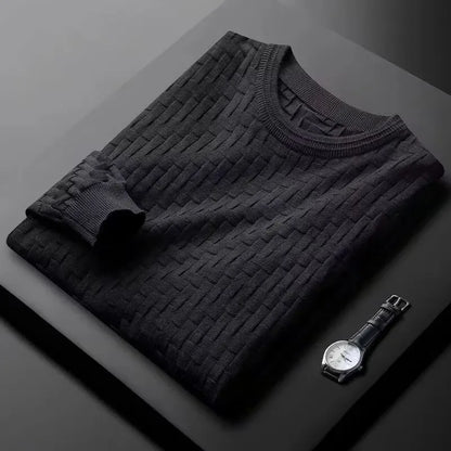 Marcus | Men's Fisherman Sweater Cotton Geometric Knit