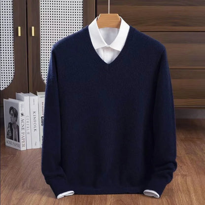 Milan | Men's Cashmere V-Neck Sweater Soft Lightweight
