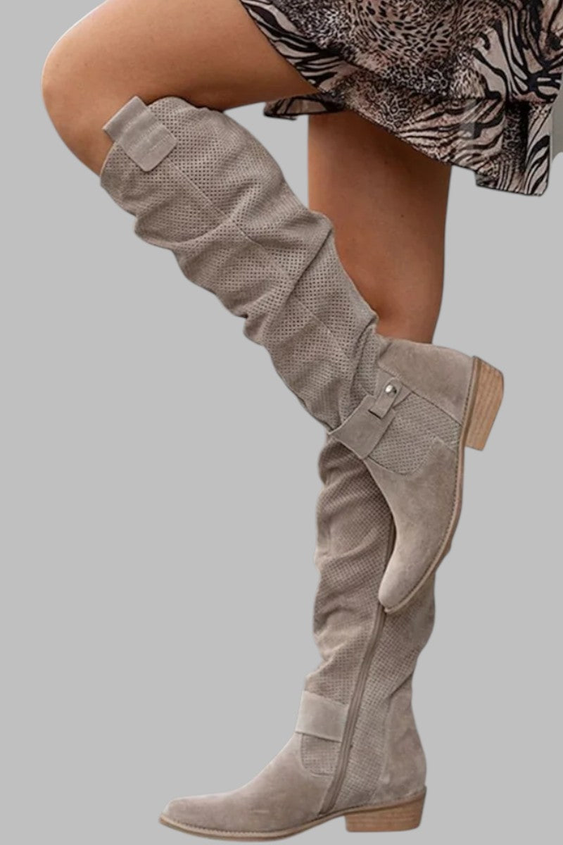 Vilma | Women's Over-the-Knee Suede Boots Slouchy Elegant
