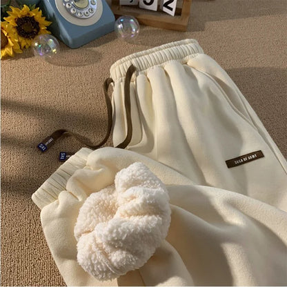 Softear | Women's Fleece Sweatpants High-Waist with Sherpa for Spa Day