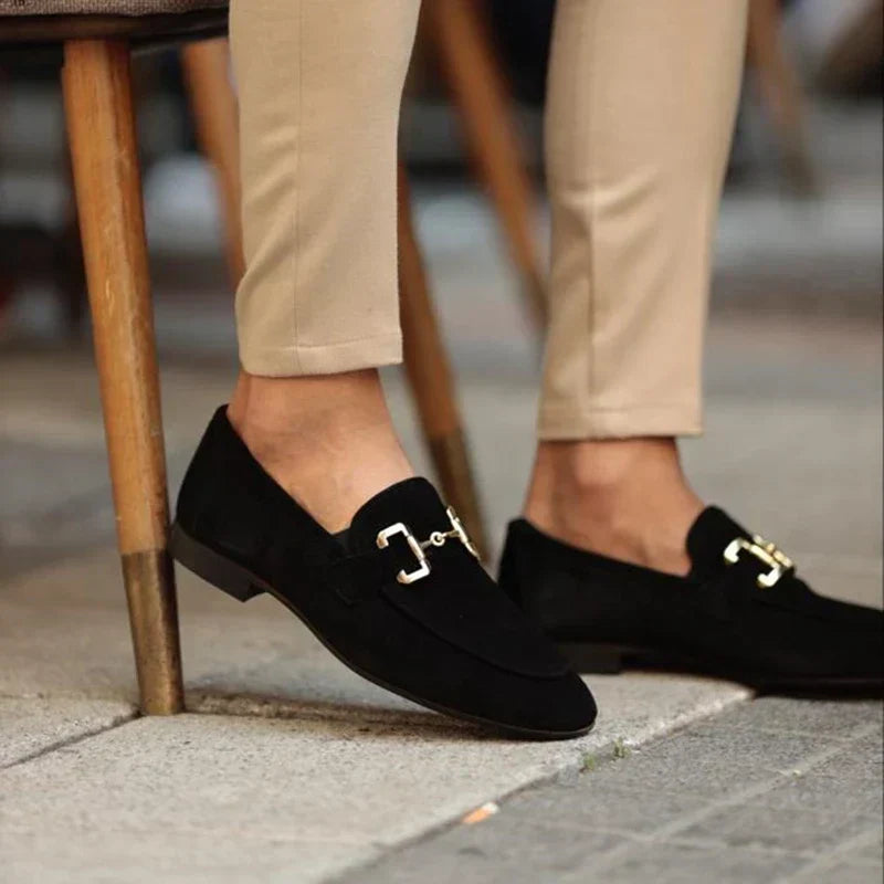 Benedict | Men's Suede Loafers Horsebit Slip-On Classic