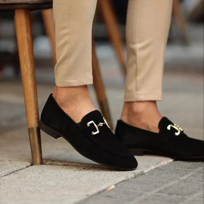 Benedict | Men's Suede Loafers Horsebit Slip-On Classic