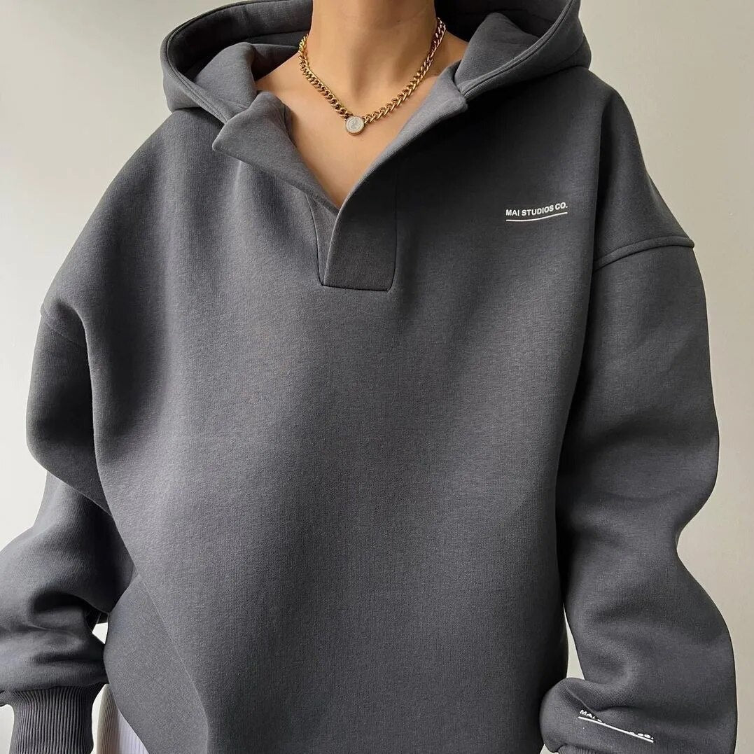 Sienna Vale | Women's Cropped Hoodie Oversized Lounge Comfort