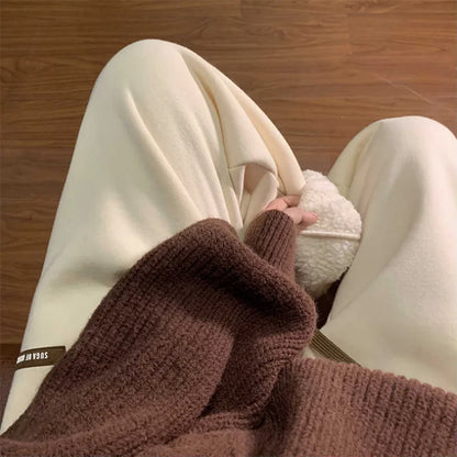 Softear | Women's Fleece Sweatpants High-Waist with Sherpa for Spa Day