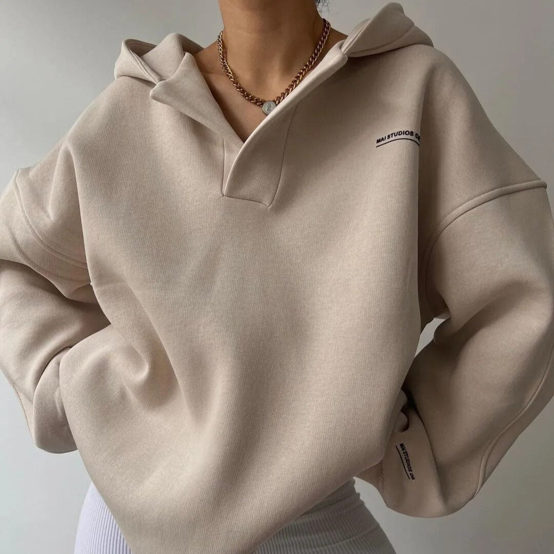 Sienna Vale | Women's Cropped Hoodie Oversized Lounge Comfort