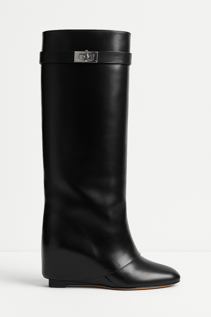 Serena | Women's Knee-High Leather Boots Sleek Minimal