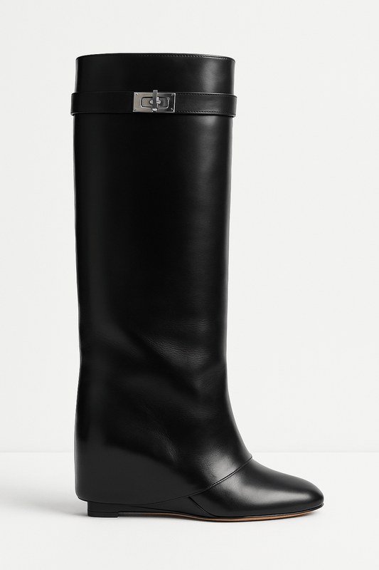 Serena | Women's Knee-High Leather Boots Sleek Minimal