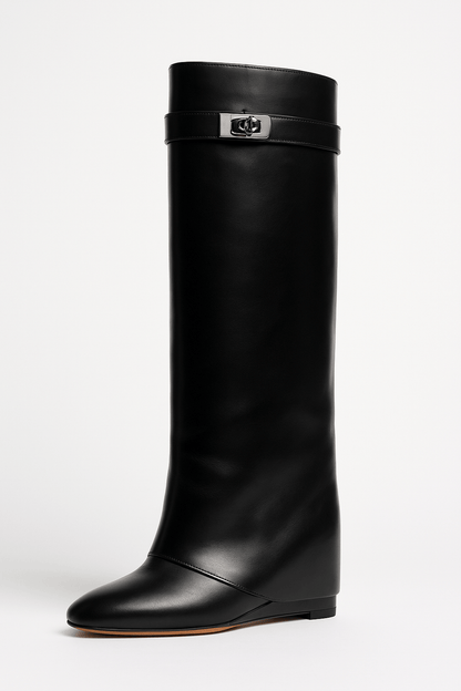 Serena | Women's Knee-High Leather Boots Sleek Minimal