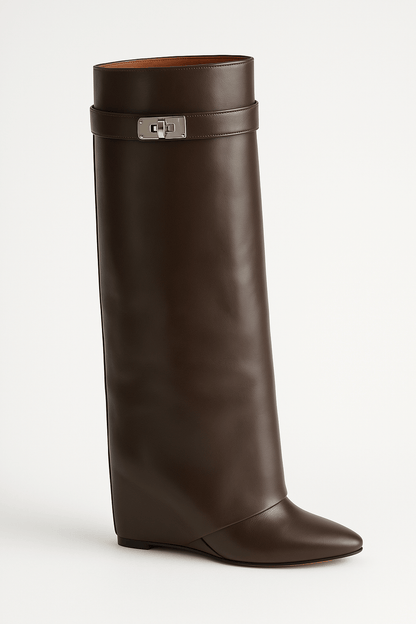 Serena | Women's Knee-High Leather Boots Sleek Minimal