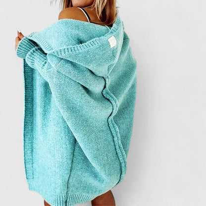 Elise | Women's Knit Oversized Cardigan with Hood for Brunch