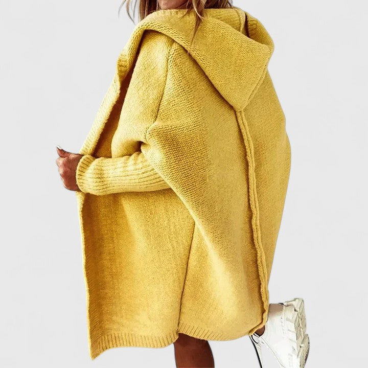 Elise | Women's Knit Oversized Cardigan with Hood for Brunch