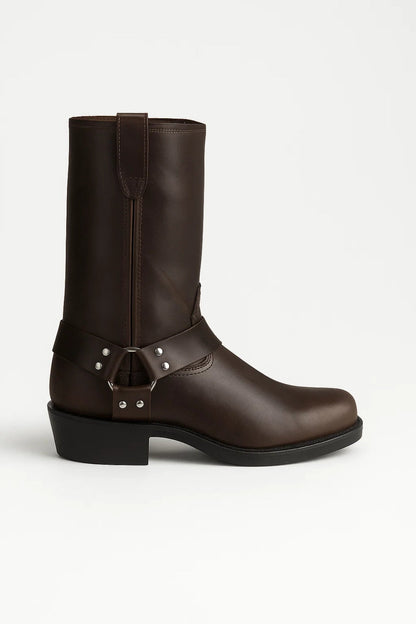 Roxanne | Women's Over-the-Knee Boots Studded Harness Biker
