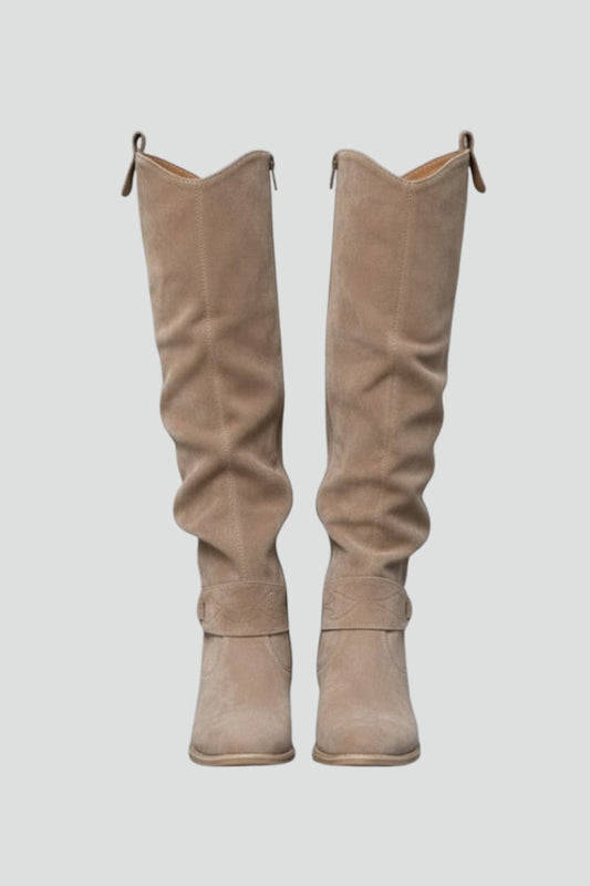 Victoria | Women's Over-the-Knee Boots Slouch Shaft Flat Heel
