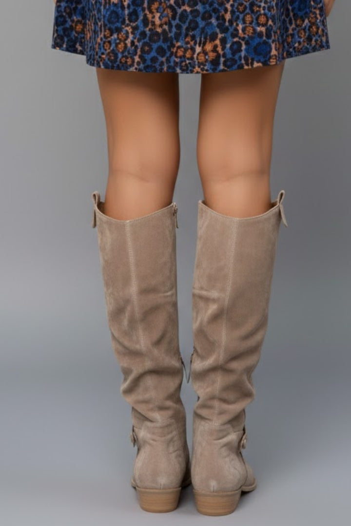 Victoria | Women's Over-the-Knee Boots Slouch Shaft Flat Heel