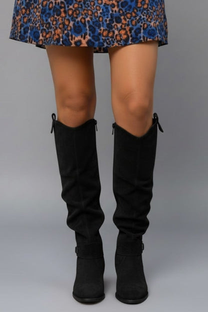 Victoria | Women's Over-the-Knee Boots Slouch Shaft Flat Heel