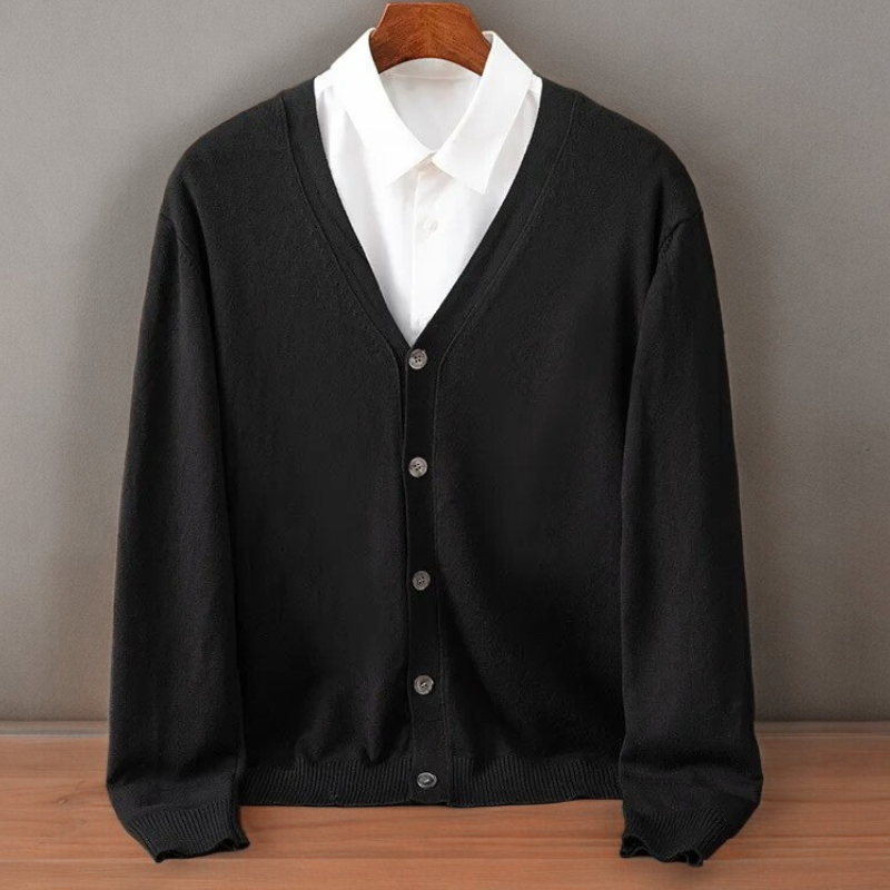 Santorini | Men's Cashmere Blend Cardigan Classic Fit for Conference