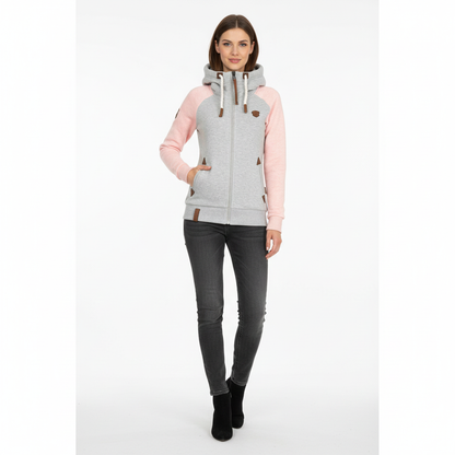Carmen | Women's Fleece Slim Fit Zip-Up Hoodie for Work from Home