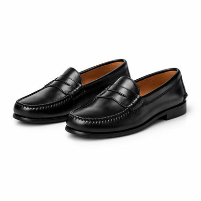 Noelle | Women's Leather Penny Loafers Slip-On for Brunch