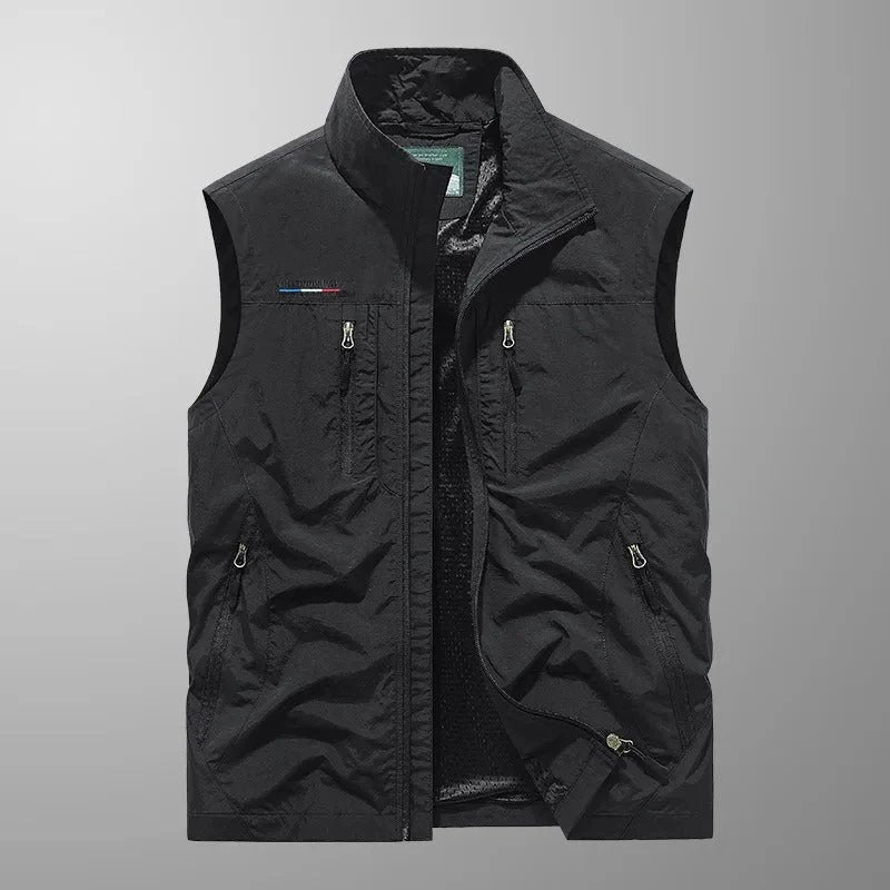 Herre Multi Pocket Outdoor Gilet Vest til Vandring og Eventyr