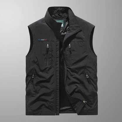 Herre Multi Pocket Outdoor Gilet Vest til Vandring og Eventyr