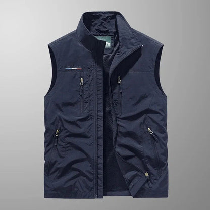 Herre Multi Pocket Outdoor Gilet Vest til Vandring og Eventyr