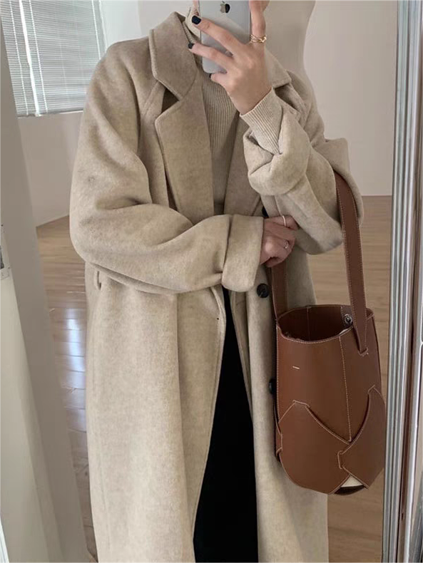 Rivoli | Women's Classic Belted Camel Wool Coat
