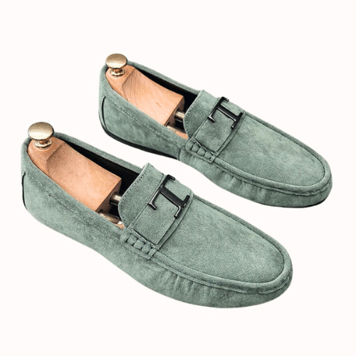Rupert | Men's Suede Buckle Loafers Easy Elegance Slip-On